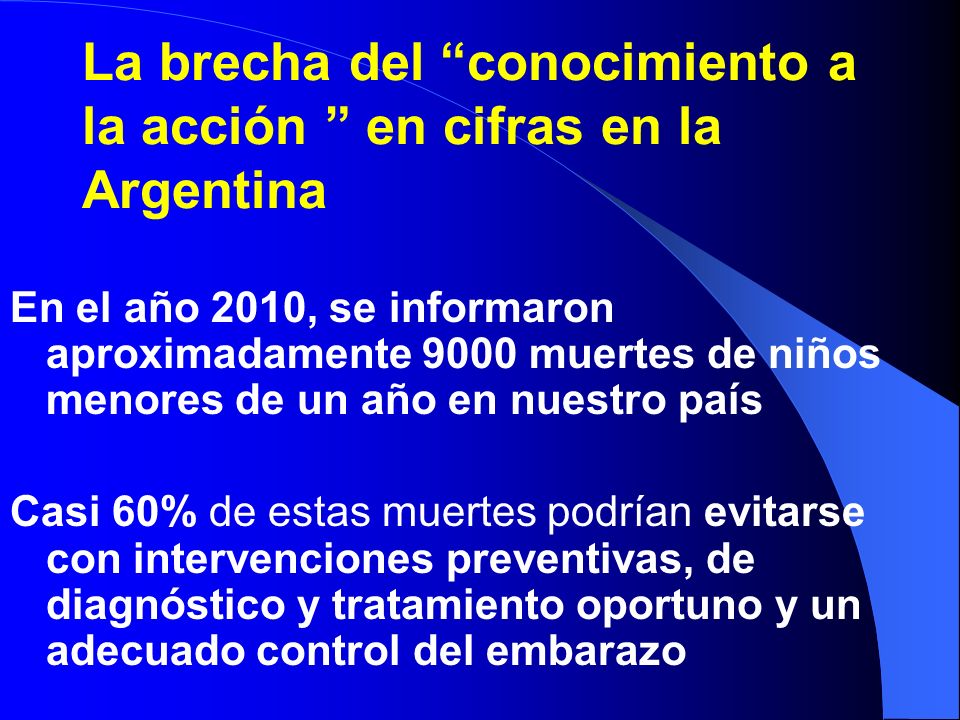 La brecha del conocimiento a la acción en cifras en la Argentina
