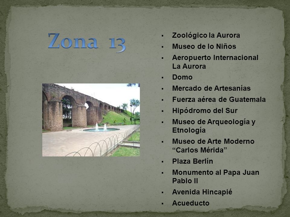 Zona 13 Zoológico la Aurora Museo de lo Niños