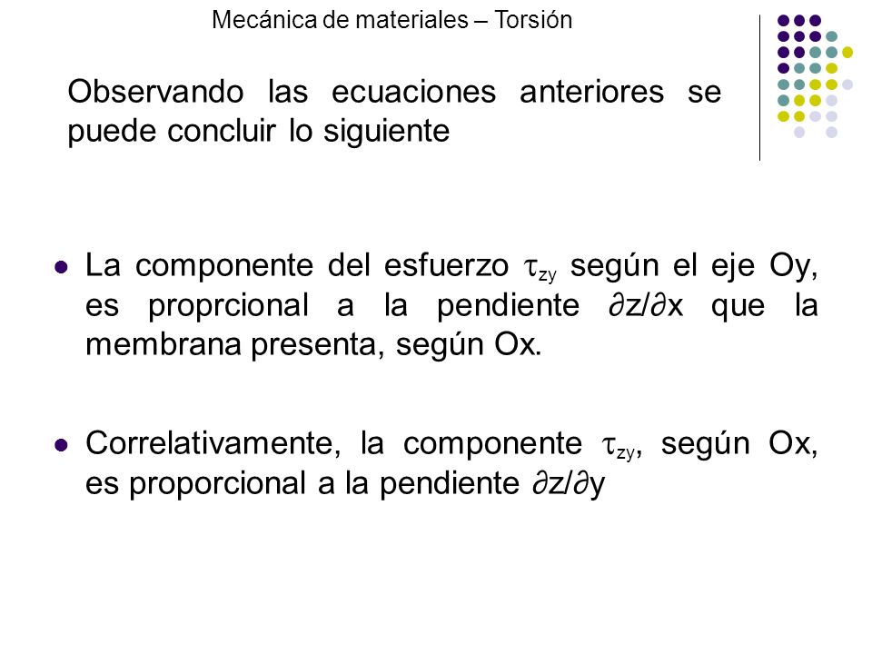 Observando las ecuaciones anteriores se puede concluir lo siguiente