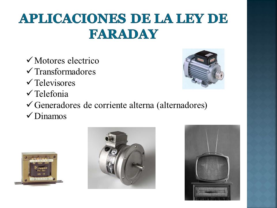 Aplicaciones de la Ley de Faraday