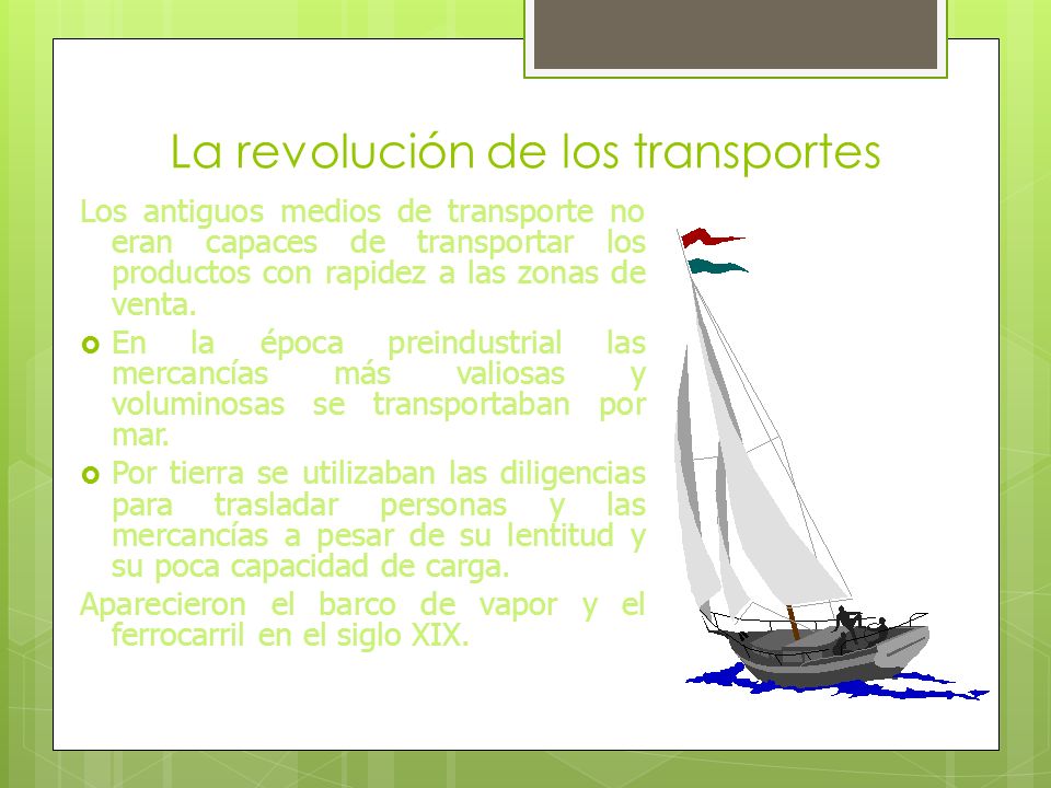 La revolución de los transportes