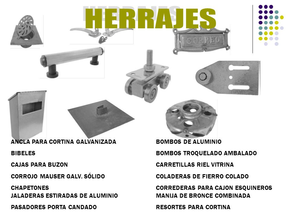 HERRAJES ANCLA PARA CORTINA GALVANIZADA BOMBOS DE ALUMINIO