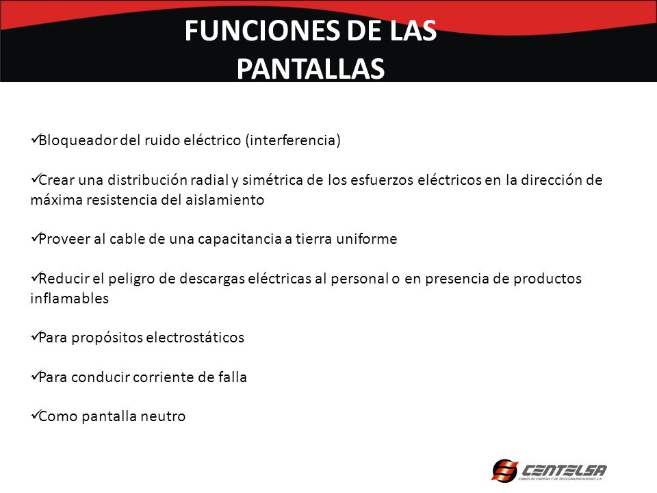 FUNCIONES DE LAS PANTALLAS