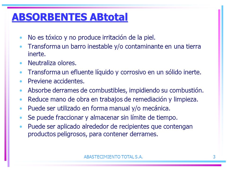 ABASTECIMIENTO TOTAL S.A.