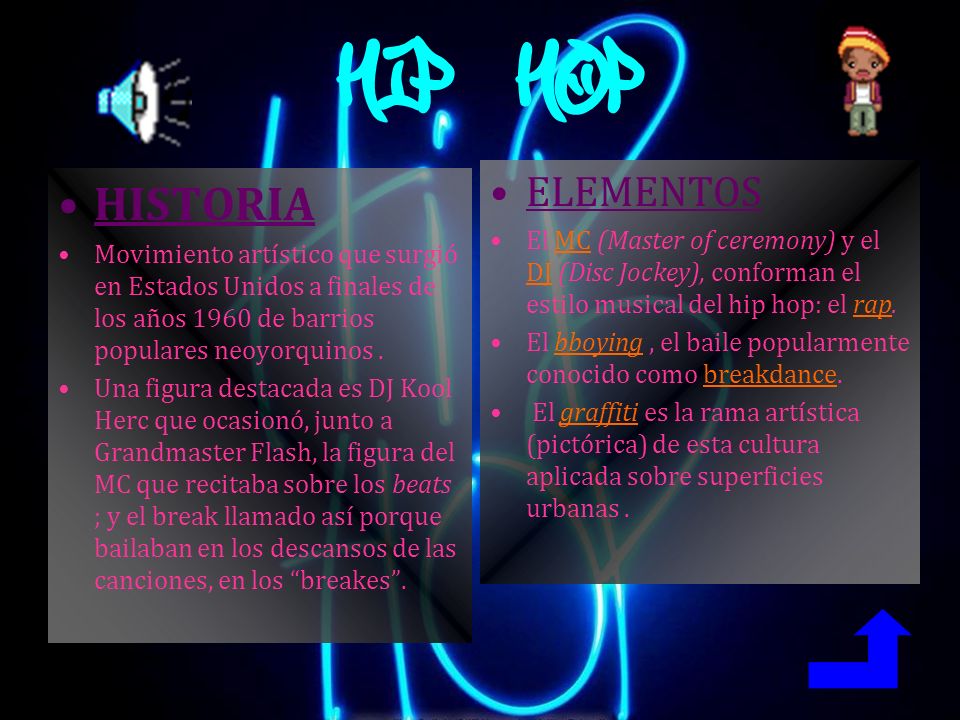 HIP-HOP HISTORIA ELEMENTOS