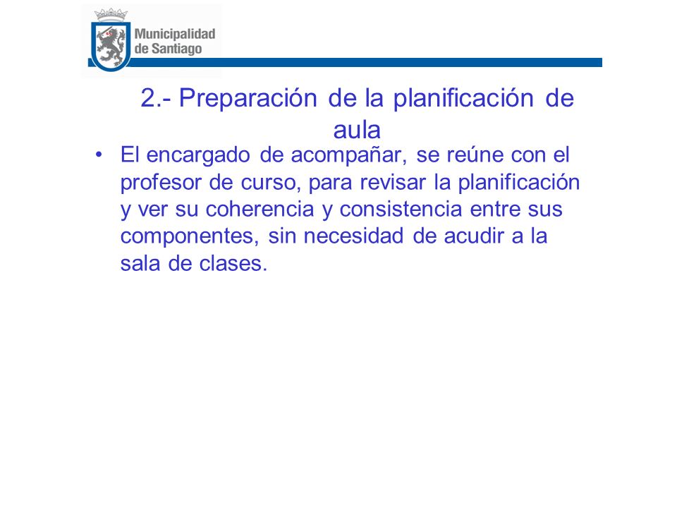 2.- Preparación de la planificación de aula