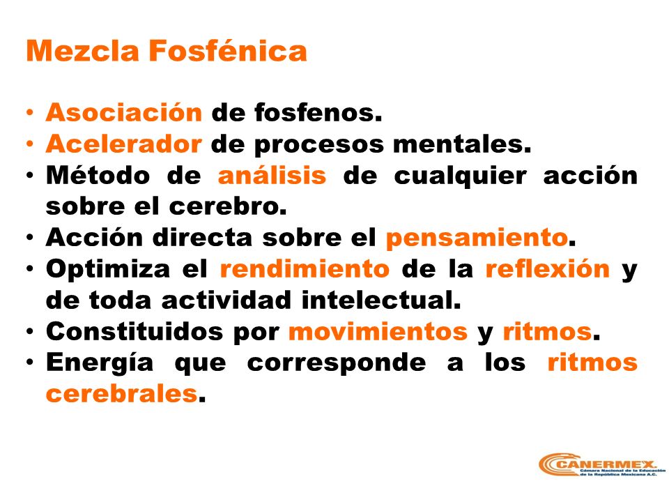 Mezcla Fosfénica Asociación de fosfenos.