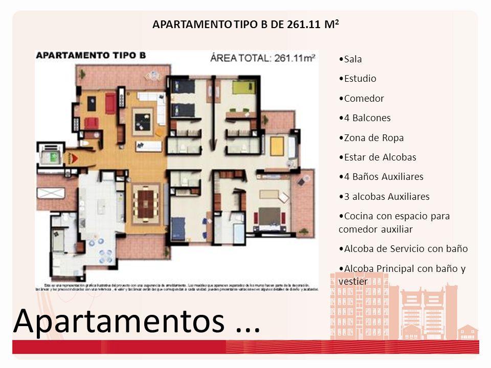Apartamentos ... APARTAMENTO TIPO B DE M2 Sala Estudio Comedor