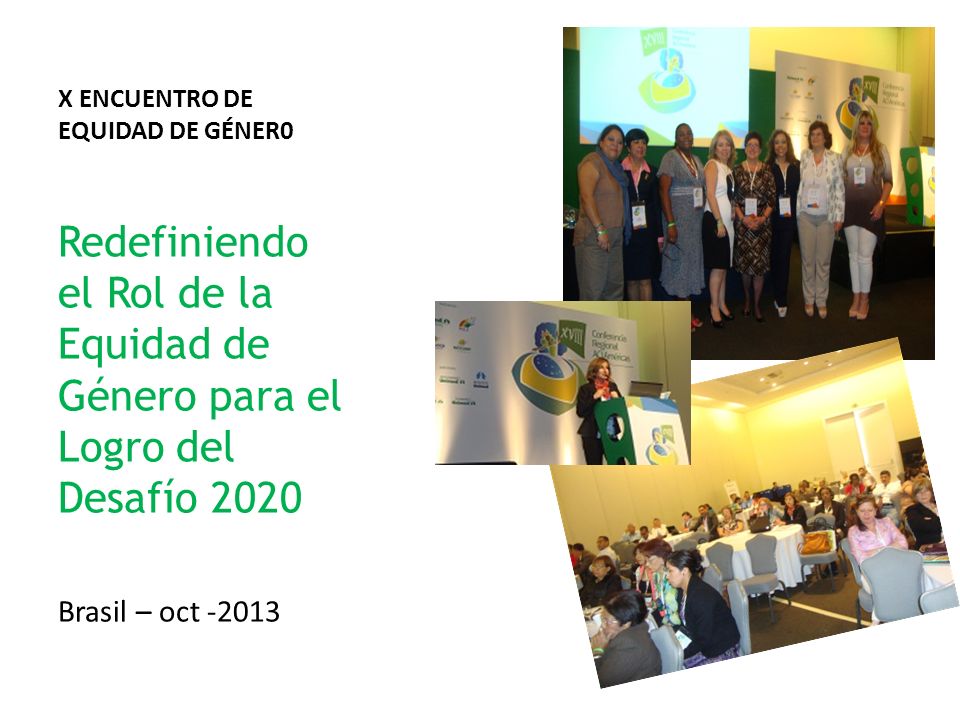 X ENCUENTRO DE EQUIDAD DE GÉNER0