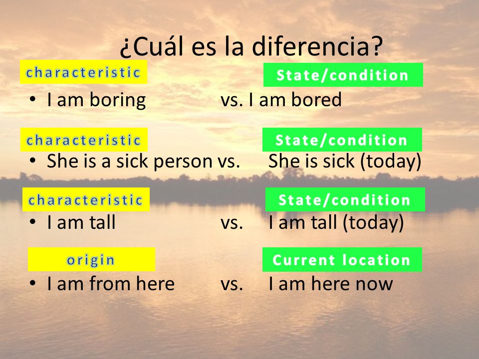 ¿Cuál es la diferencia I am boring vs. I am bored