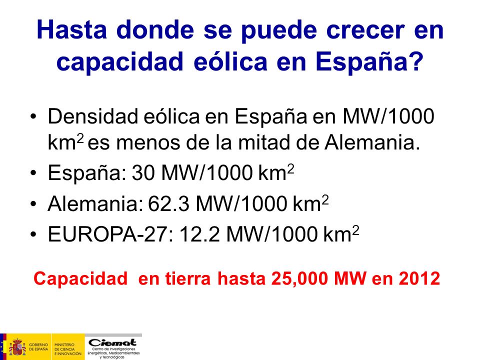 Hasta donde se puede crecer en capacidad eólica en España