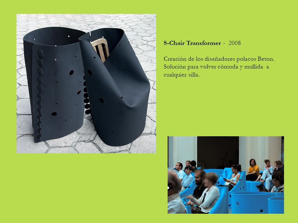 S-Chair Transformer Creación de los diseñadores polacos Beton.