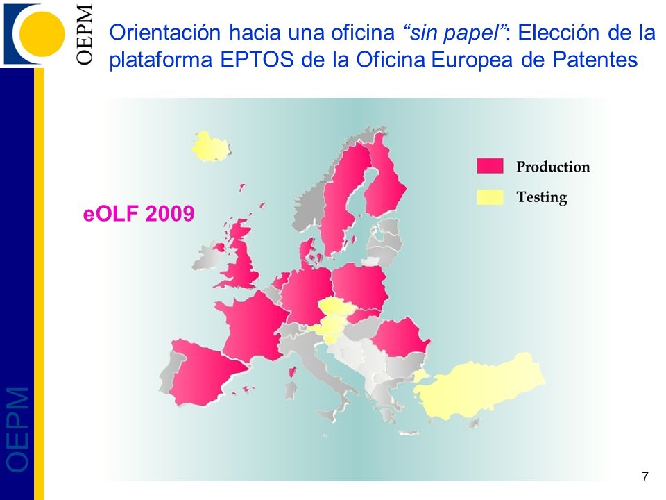 Orientación hacia una oficina sin papel : Elección de la plataforma EPTOS de la Oficina Europea de Patentes