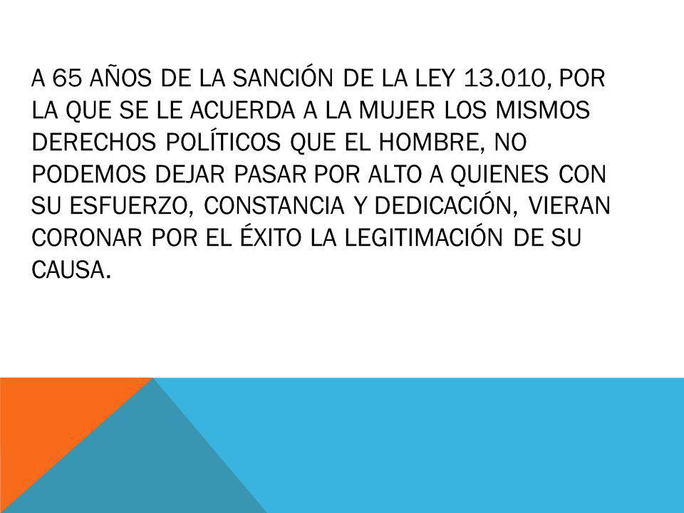A 65 años de la sanción de la Ley 13