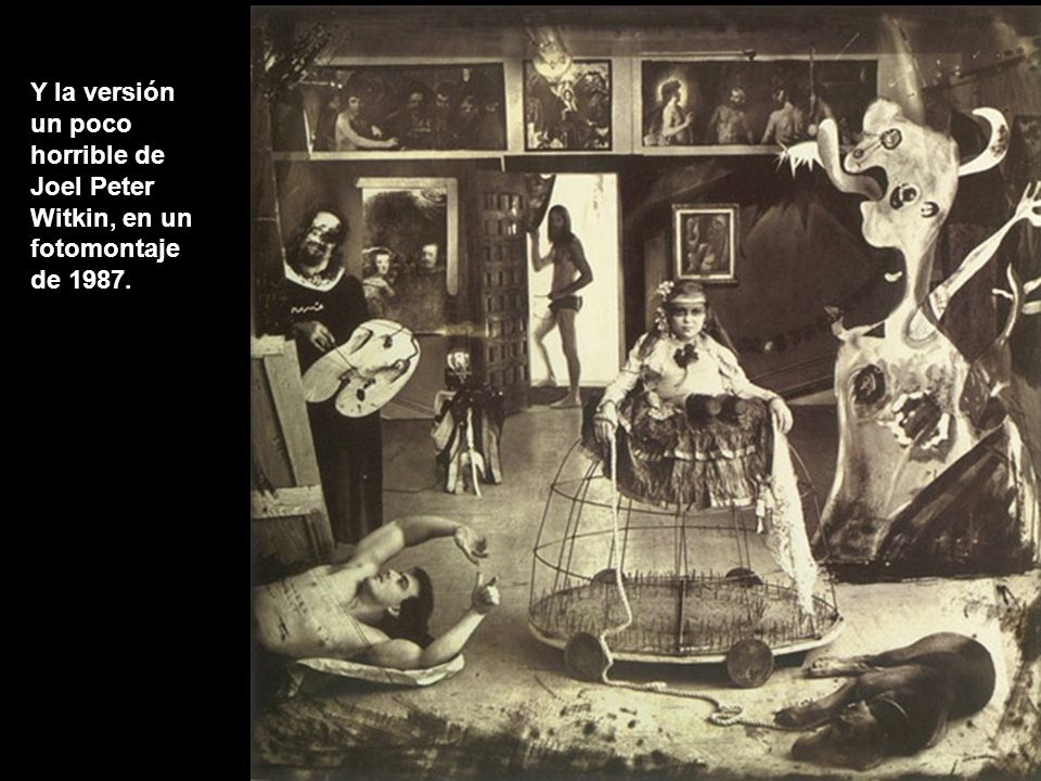 Y la versión un poco horrible de Joel Peter Witkin, en un fotomontaje de 1987.