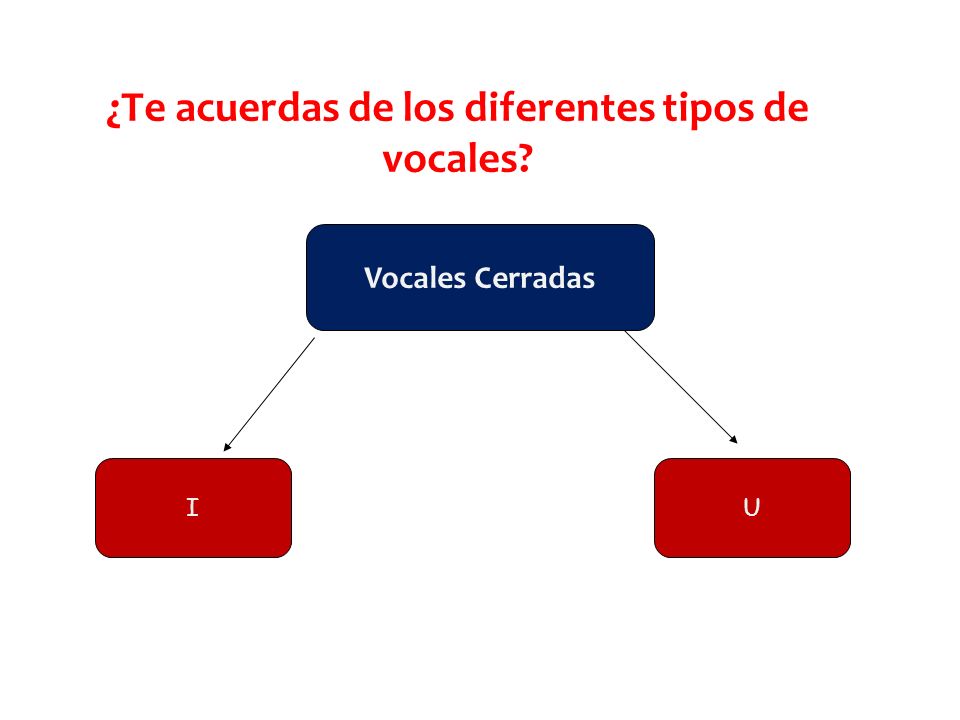 ¿Te acuerdas de los diferentes tipos de vocales