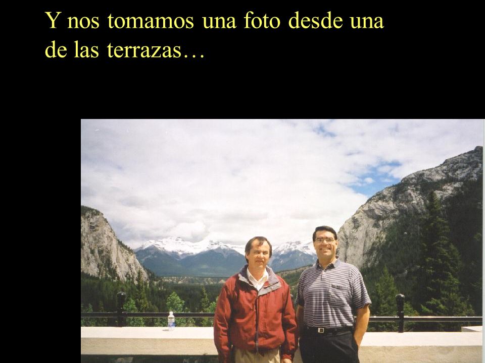 Y nos tomamos una foto desde una de las terrazas…