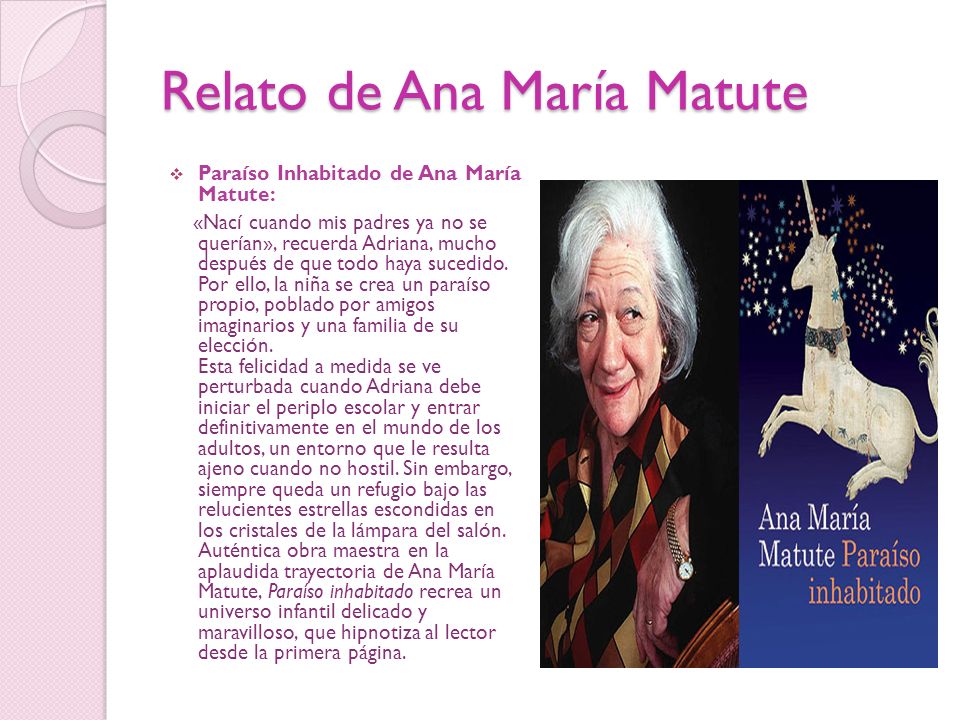 Relato de Ana María Matute