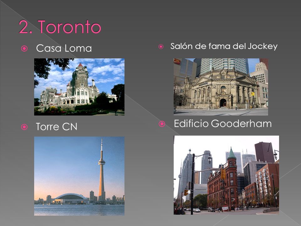 2. Toronto Casa Loma Edificio Gooderham Torre CN