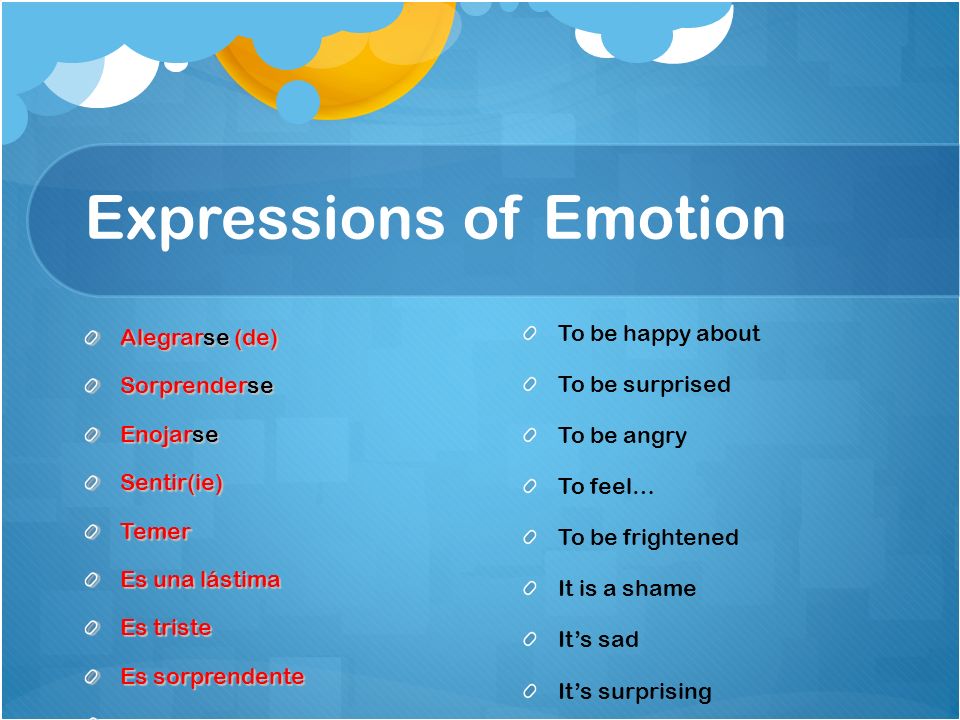 Expressions of Emotion