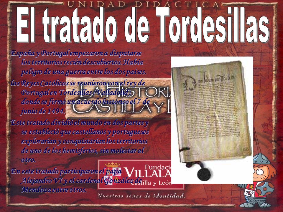 El tratado de Tordesillas
