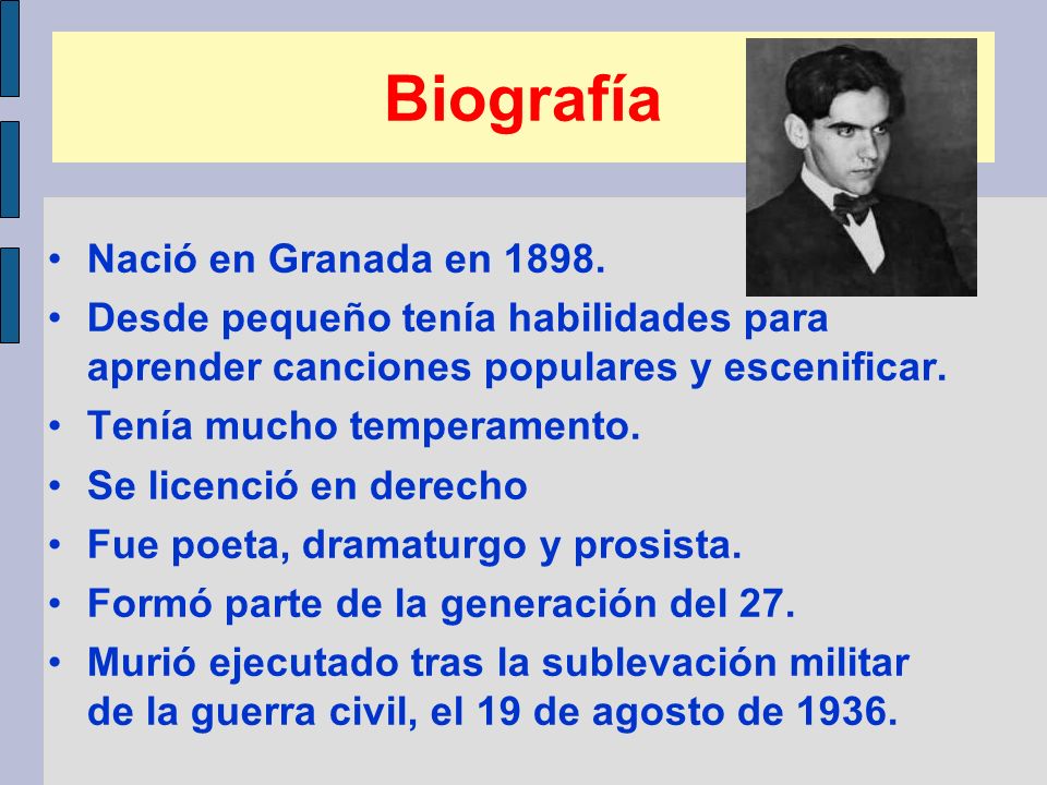 Biografía Nació en Granada en 1898.
