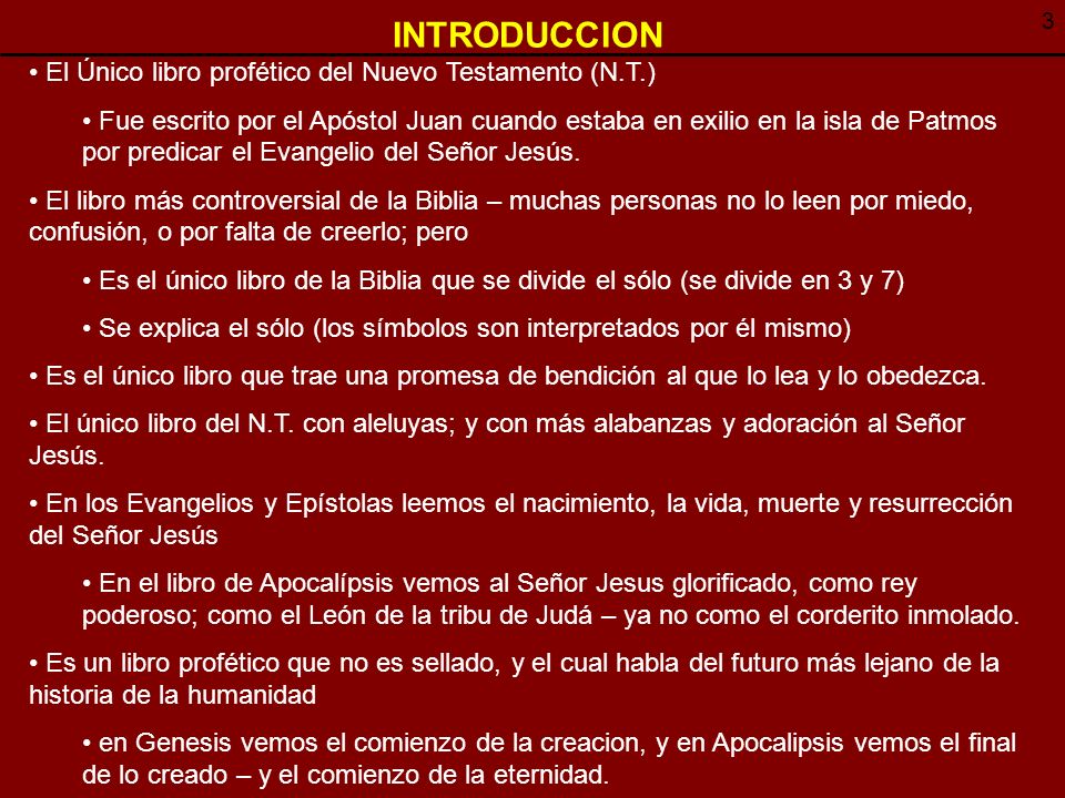 Breve Resumen Del Libro De Apocalipsis Ppt Descargar
