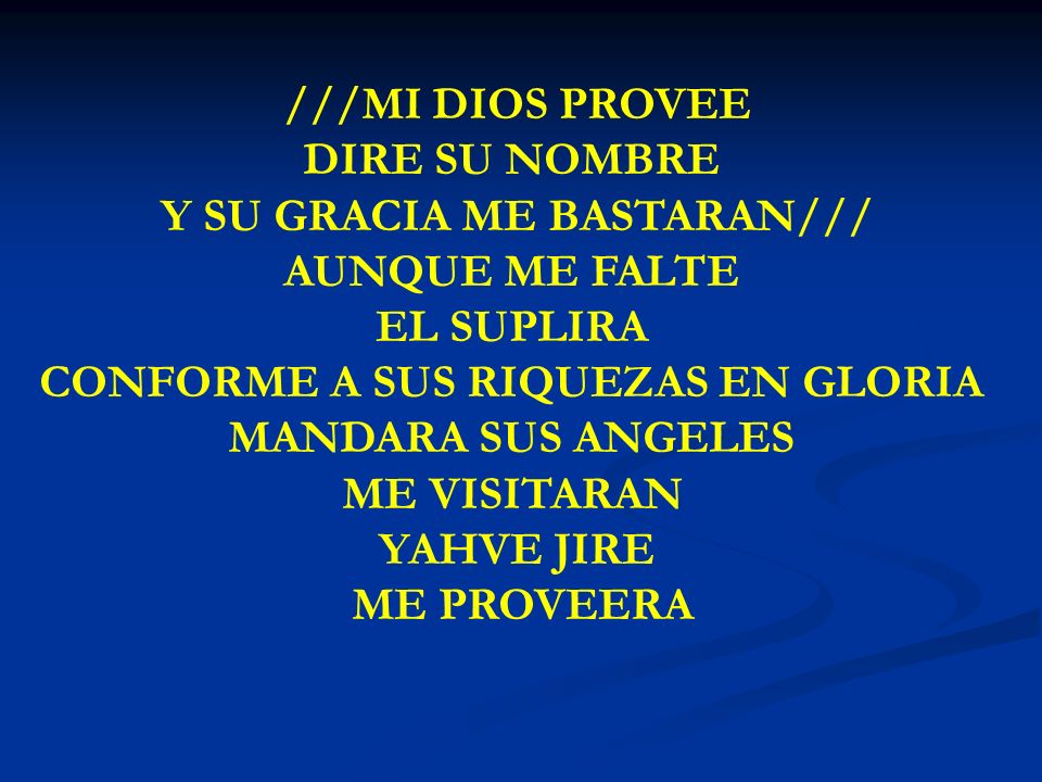 Y SU GRACIA ME BASTARAN/// AUNQUE ME FALTE EL SUPLIRA