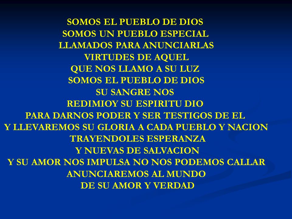 SOMOS UN PUEBLO ESPECIAL LLAMADOS PARA ANUNCIARLAS VIRTUDES DE AQUEL