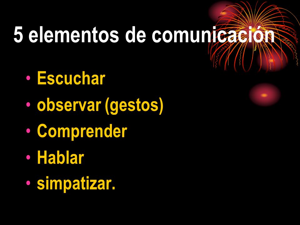 5 elementos de comunicación
