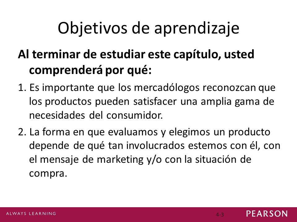 Objetivos de aprendizaje