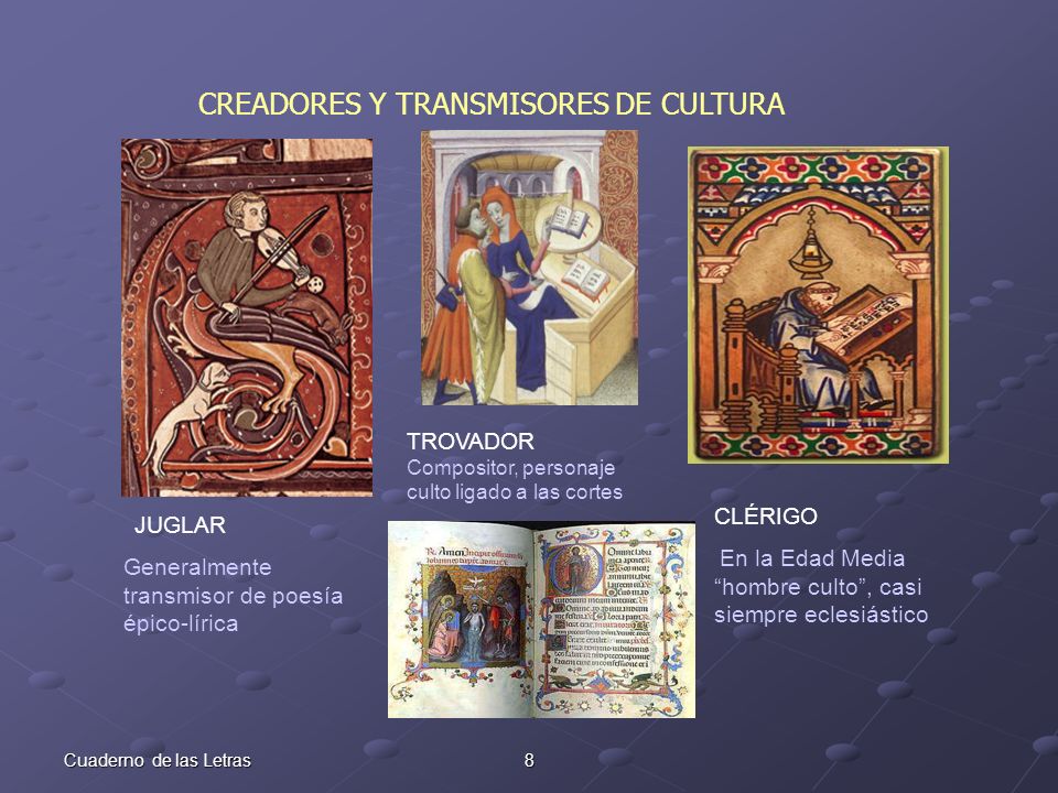 CREADORES Y TRANSMISORES DE CULTURA