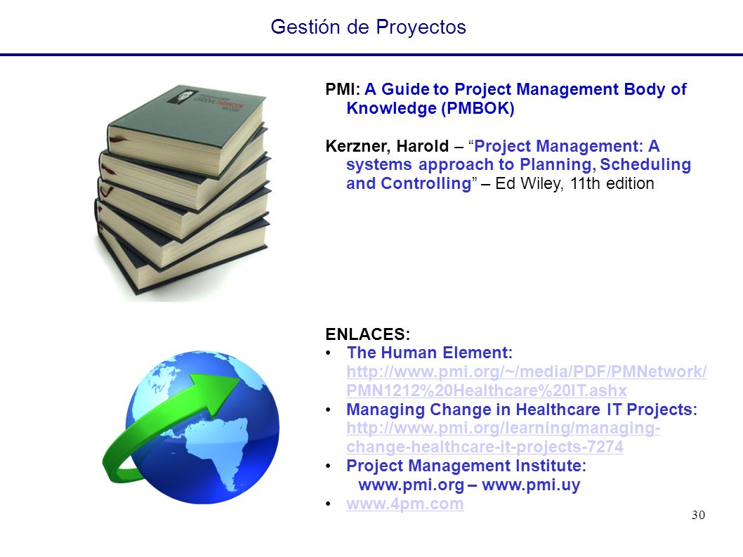 Gestión de Proyectos PMI: A Guide to Project Management Body of Knowledge (PMBOK)