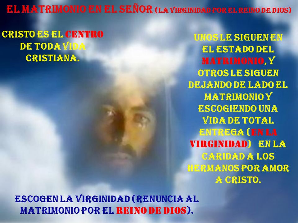 El Matrimonio en el Señor (LA VIRGINIDAD POR EL REINO DE DIOS)