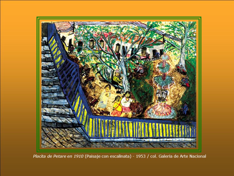 Placita de Petare en 1910 (Paisaje con escalinata) / col