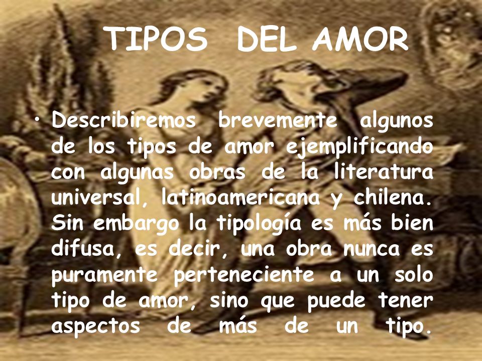 TIPOS DEL AMOR