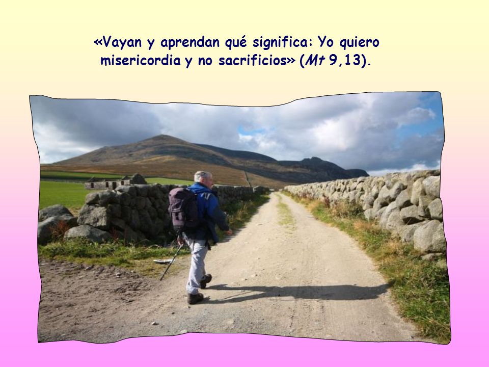 «Vayan y aprendan qué significa: Yo quiero misericordia y no sacrificios» (Mt 9,13).