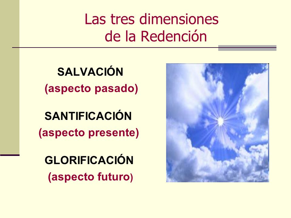 Las tres dimensiones de la Redención