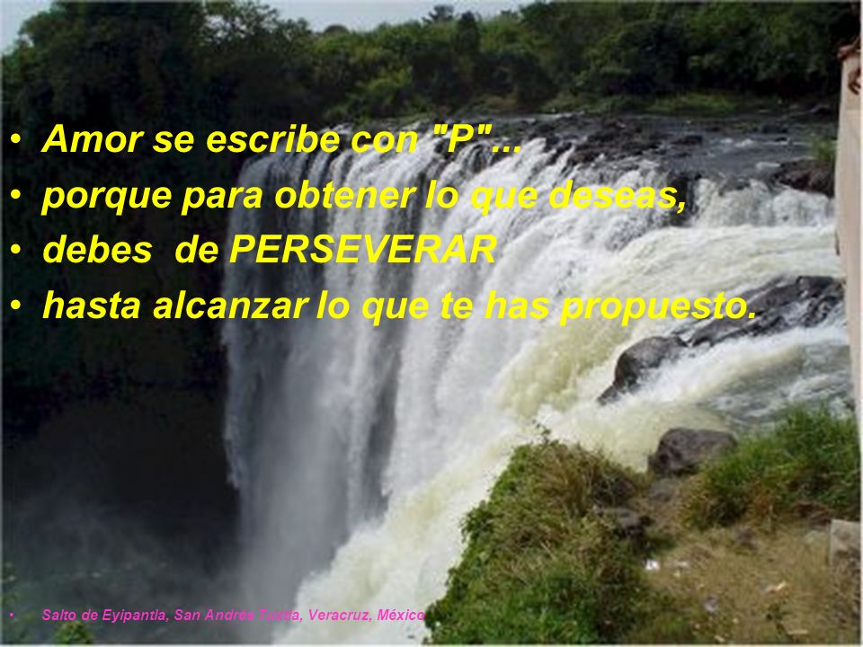 porque para obtener lo que deseas, debes de PERSEVERAR