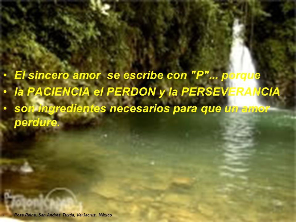 El sincero amor se escribe con P ... porque