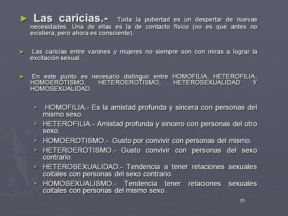 Las caricias. - Toda la pubertad es un despertar de nuevas necesidades