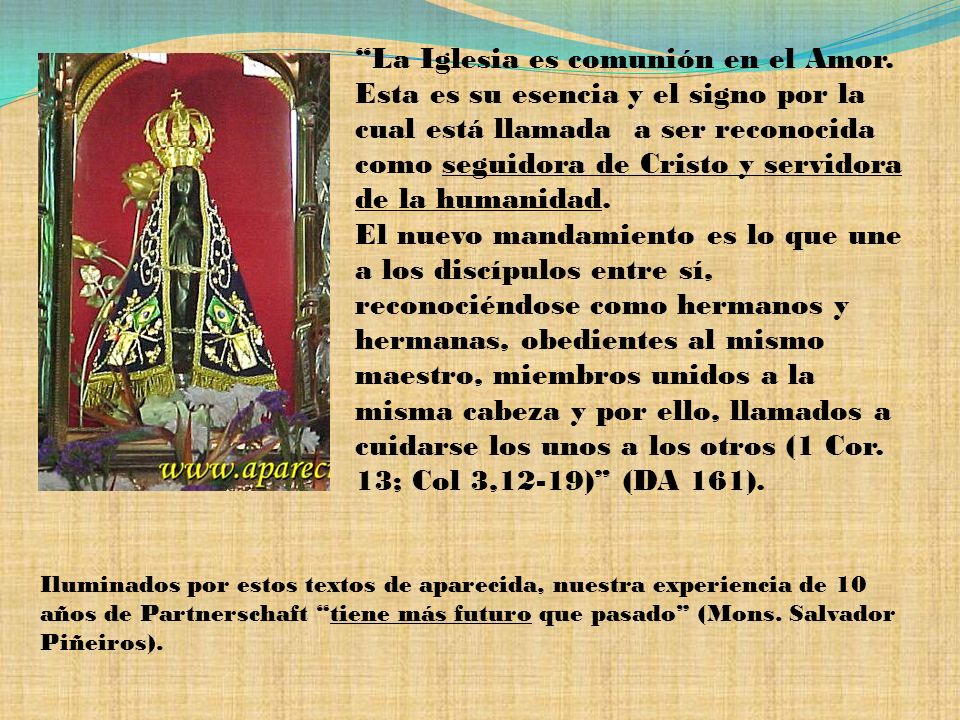 La Iglesia es comunión en el Amor