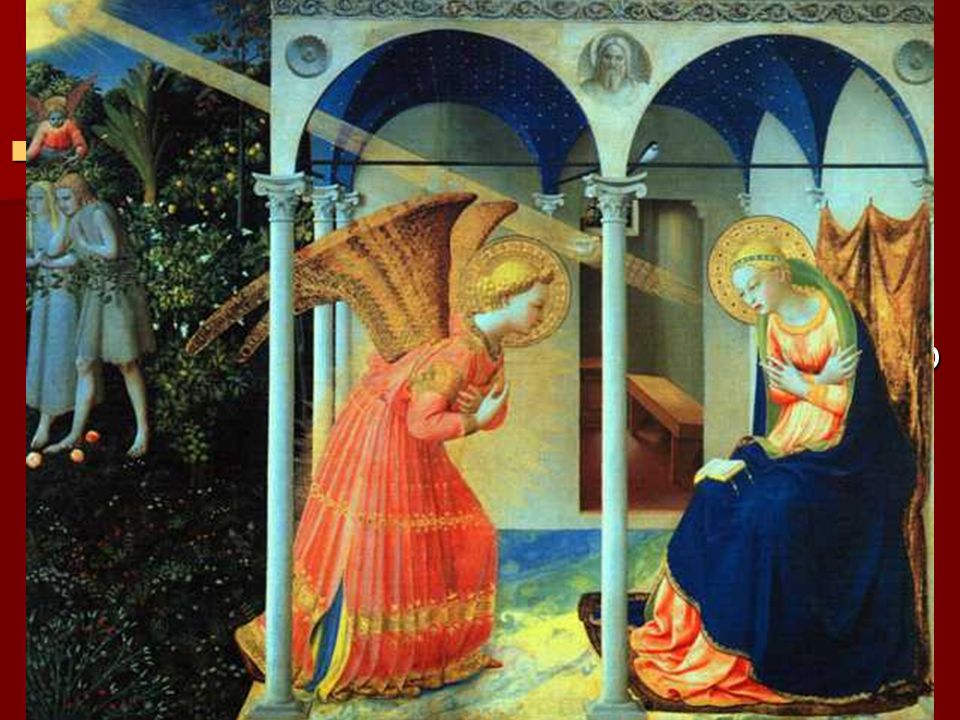 Además, frente a Masaccio, Fra Angélico representa la tendencia del humanismo religioso , que pretende que cada obra sea espejo de la belleza ideal que subyace en los hombres y en las cosas, de una belleza que no procura la temporalidad sino la trascendencia.