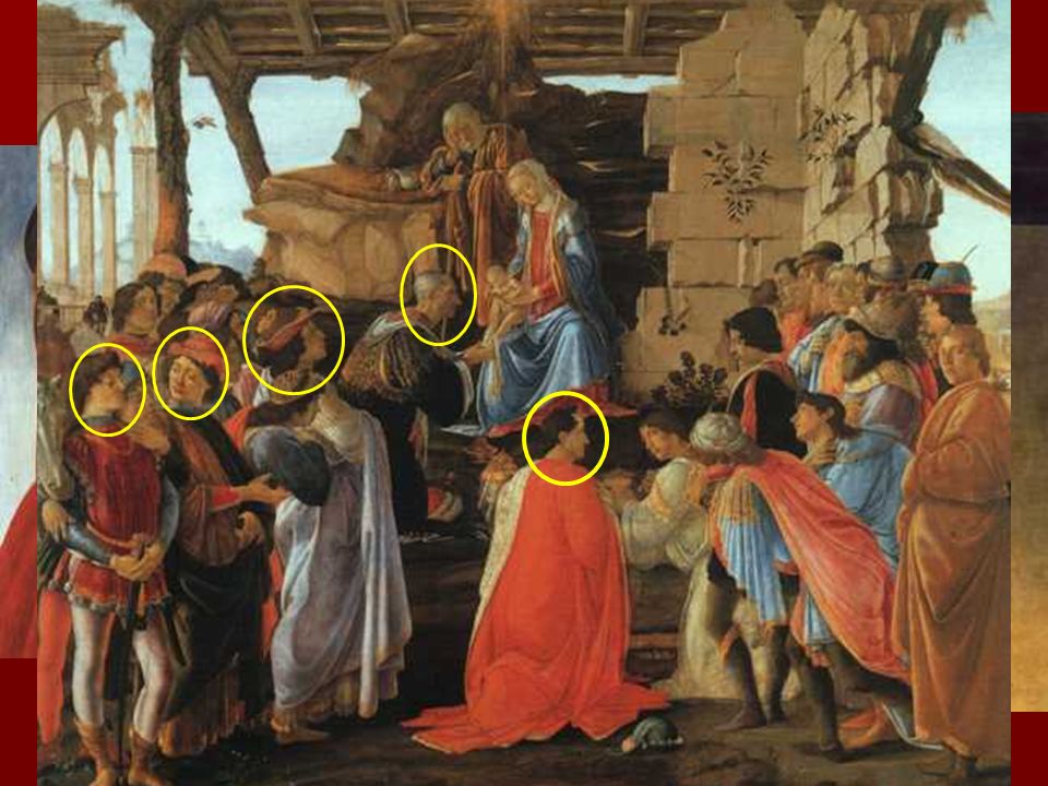 En los años setenta comienza también su relación con los Médicis, a los que hace numerosos retratos, bien integrados en obras generales, bien retratos propiamente dichos, encargados por los propios interesados.