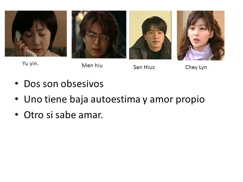 Uno tiene baja autoestima y amor propio Otro si sabe amar.