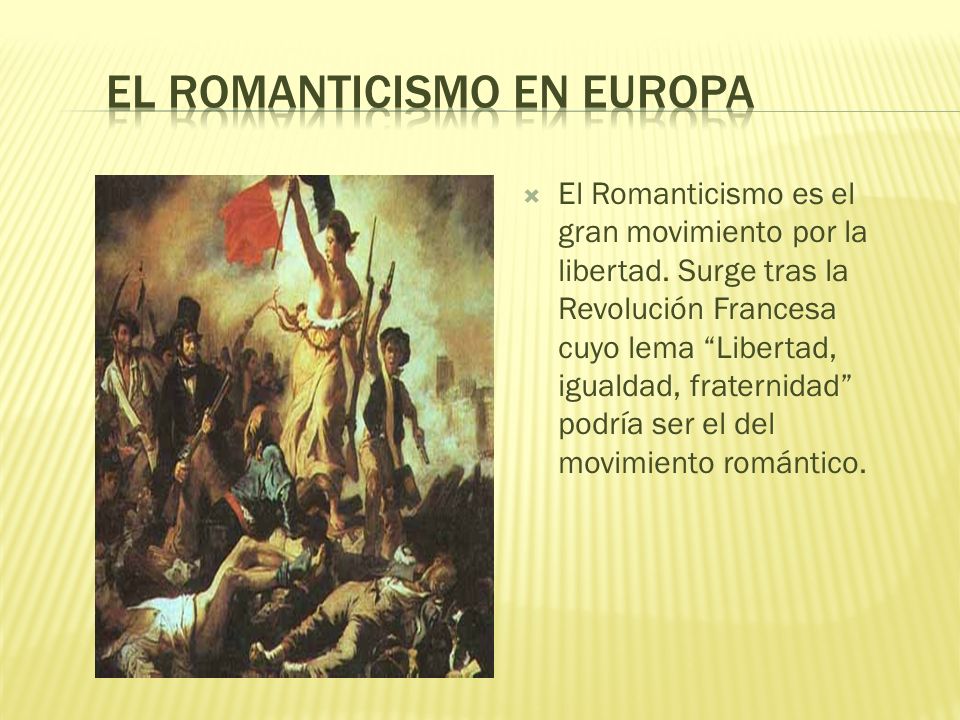 El Romanticismo en Europa