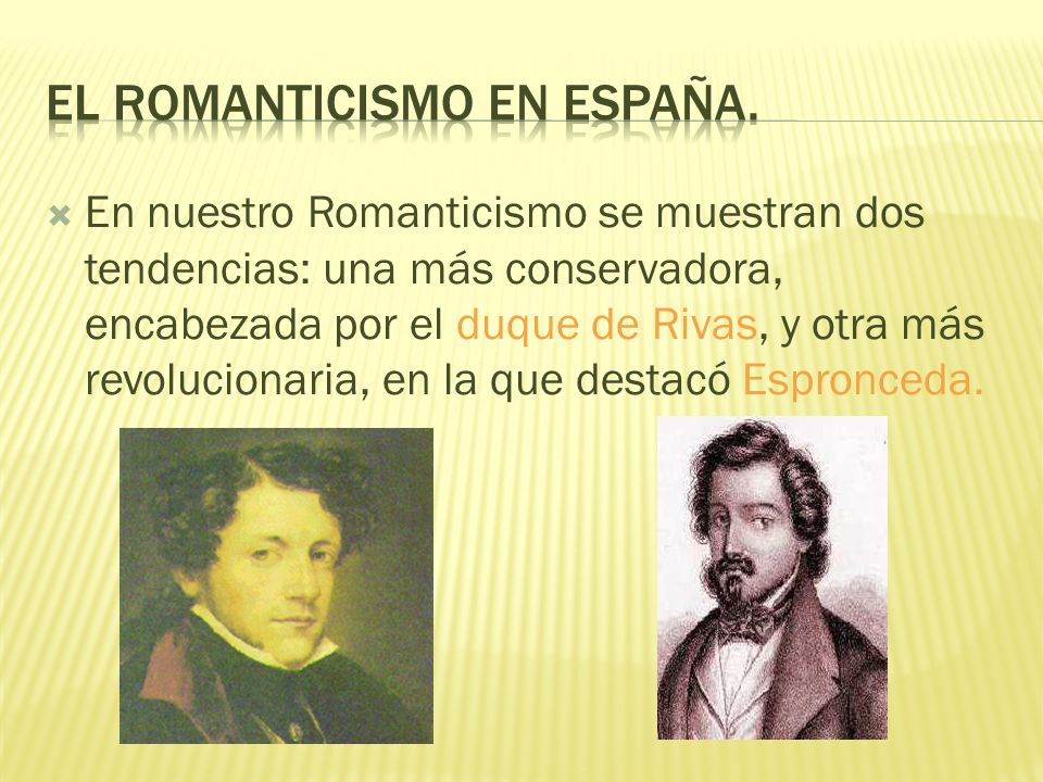 El Romanticismo en España.