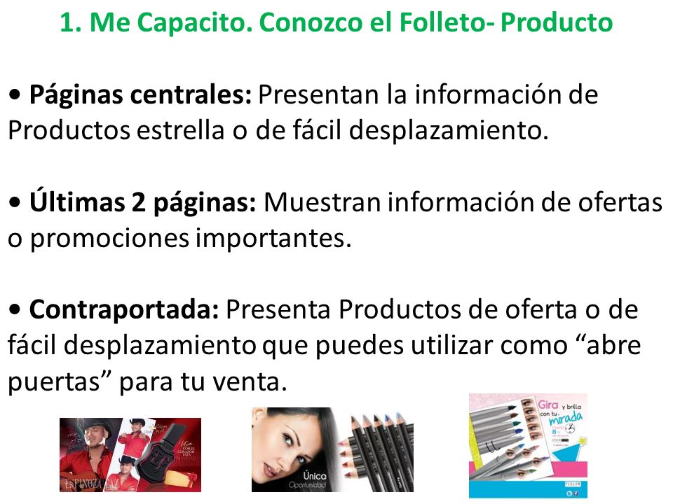 1. Me Capacito. Conozco el Folleto- Producto
