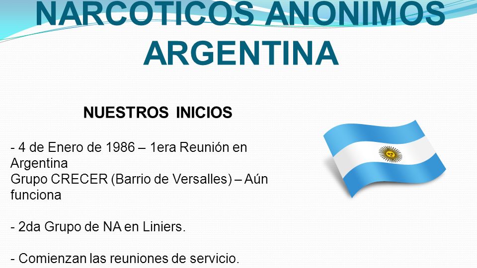 NARCÓTICOS ANÓNIMOS ARGENTINA