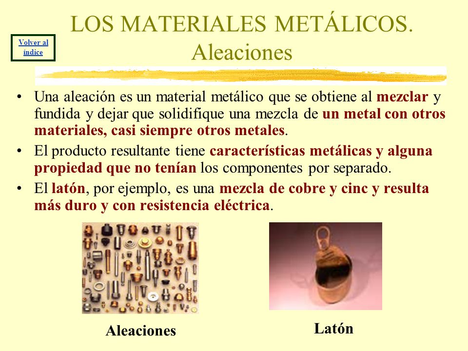 MATERIALES METÁLICOS Presentación realizada por: - ppt video online  descargar